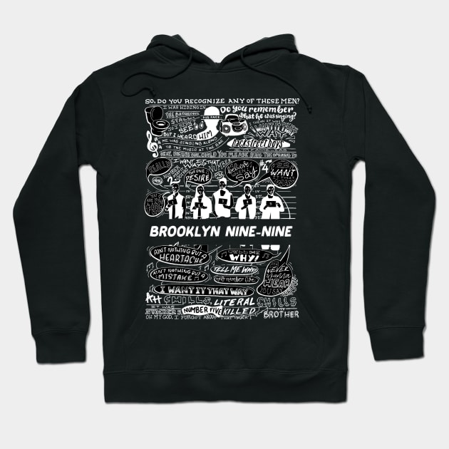 brooklyn 99 all quotes Hoodie by Boose creative